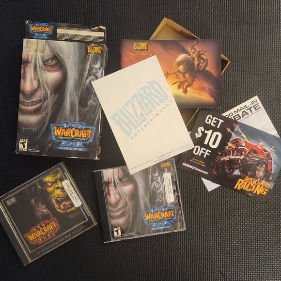 PC WarCraft 3 Boxed Frozen Throne Expansion Set w/ Reign of Chaos Expansion - Picture 1 of 4
